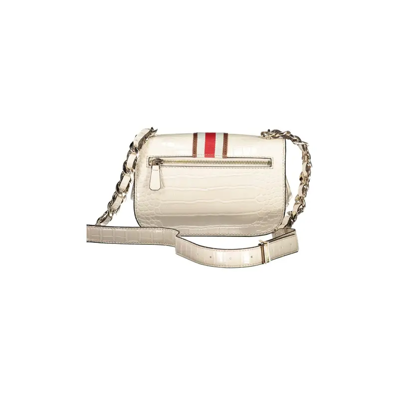 Borsa Donna a Tracolla Beige Nelka con Catena e Clip miniatura 2