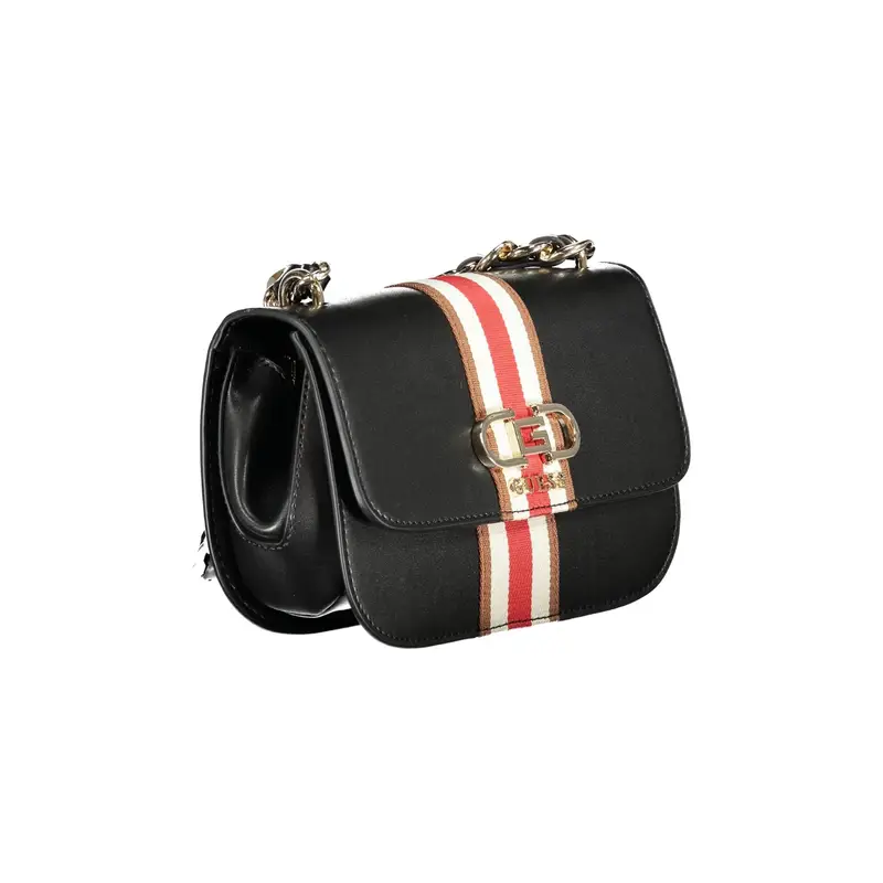 Borsa Donna a Tracolla Nera Nelka con Catena Nero miniatura 3