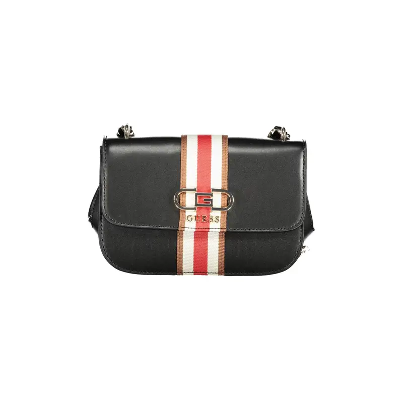 Borsa Donna a Tracolla Nera Nelka con Catena Nero