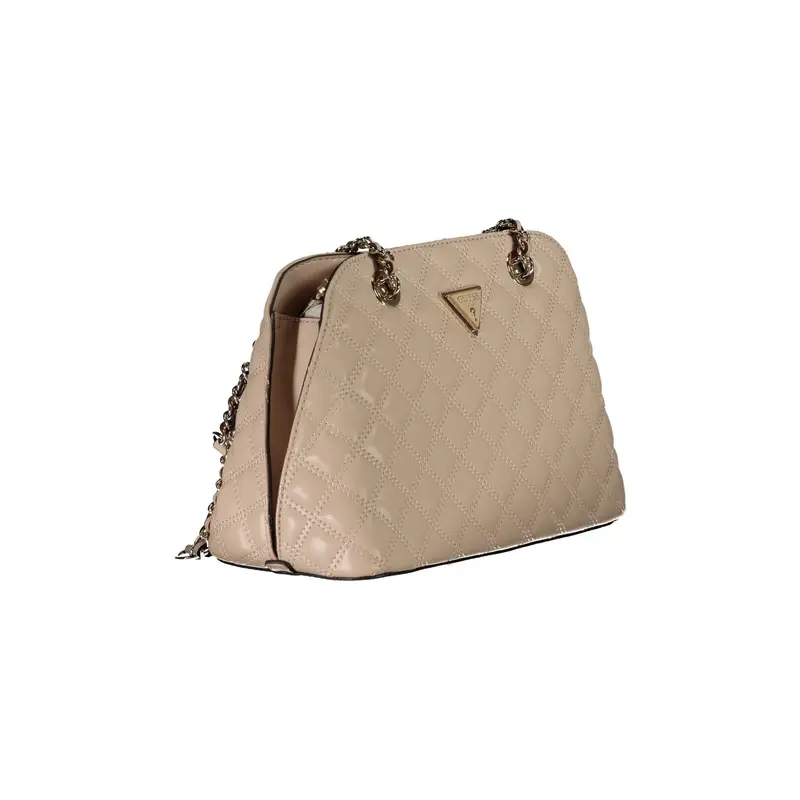 Borsa Donna GIULLY Beige con Manici in Catena miniatura 3