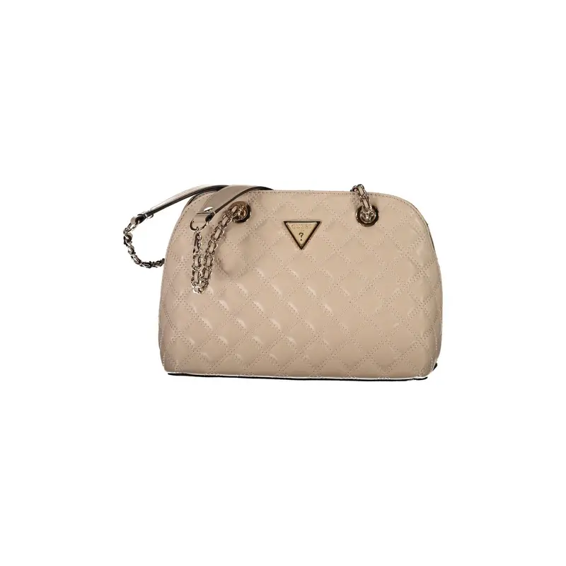 Borsa Donna GIULLY Beige con Manici in Catena