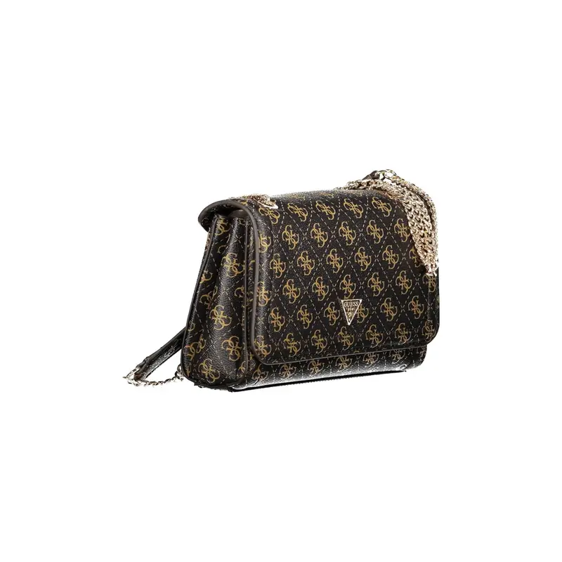 Guess Jeans Borsa Donna Marrone con Logo miniatura 3