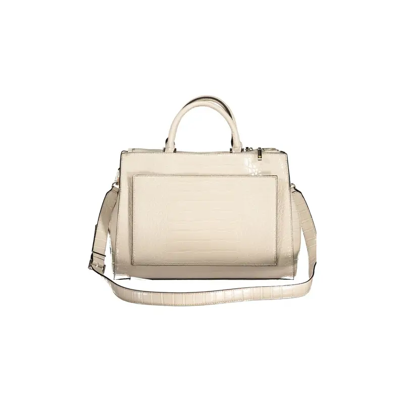 Borsa Donna Nelka Beige con Tracolla e Piedini miniatura 2