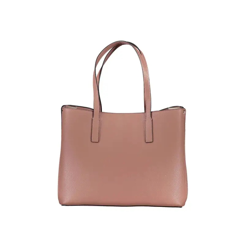 Borsa Donna Rosa Meridian a Spalla con Tasche Esterne e Zip miniatura 3