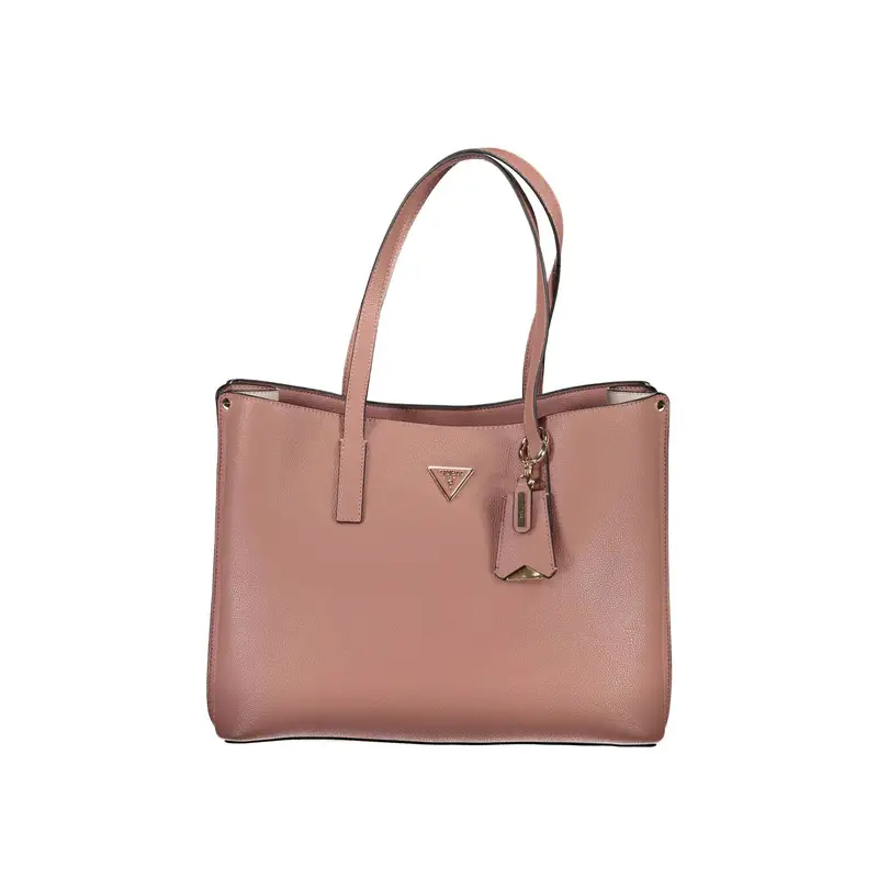 Borsa Donna Rosa Meridian a Spalla con Tasche Esterne e Zip