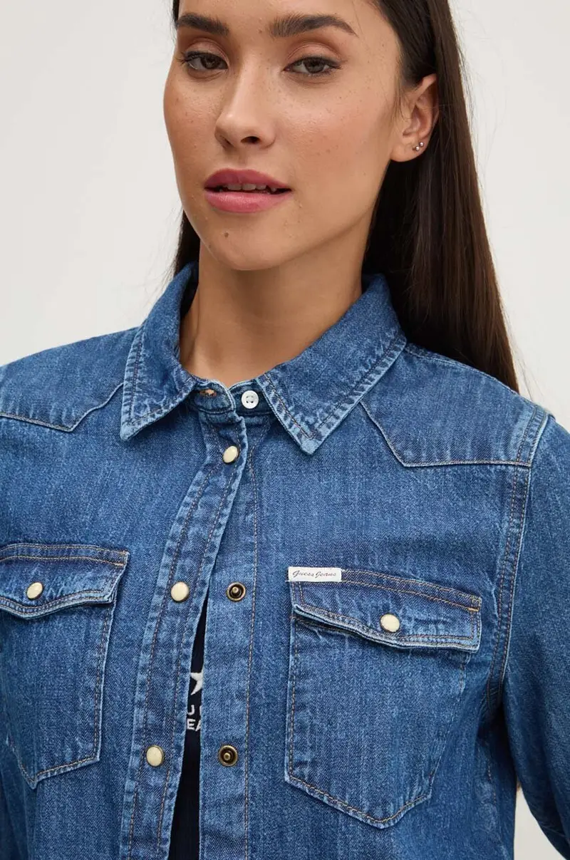 Guess Jeans Jeans Donna Blu 3579935 miniatura 4