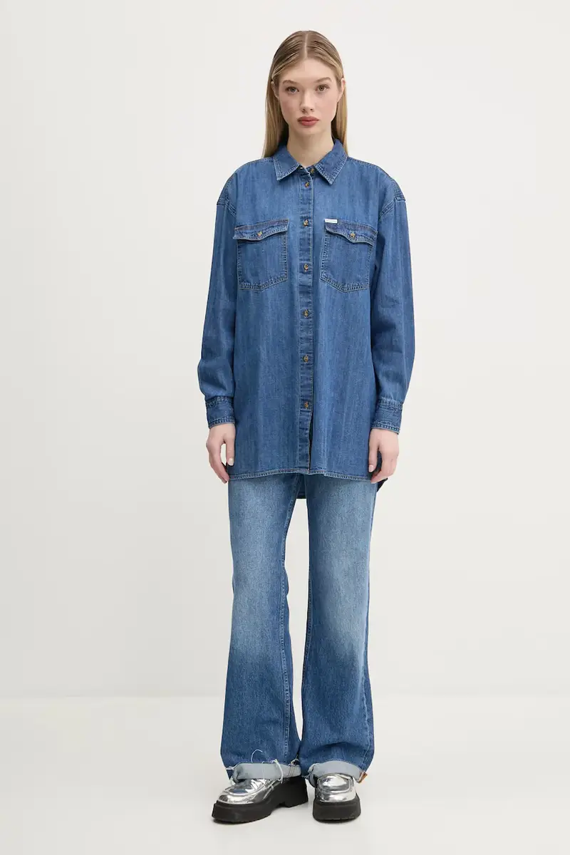 Guess Jeans Jeans Donna Blu 3484214 miniatura 2