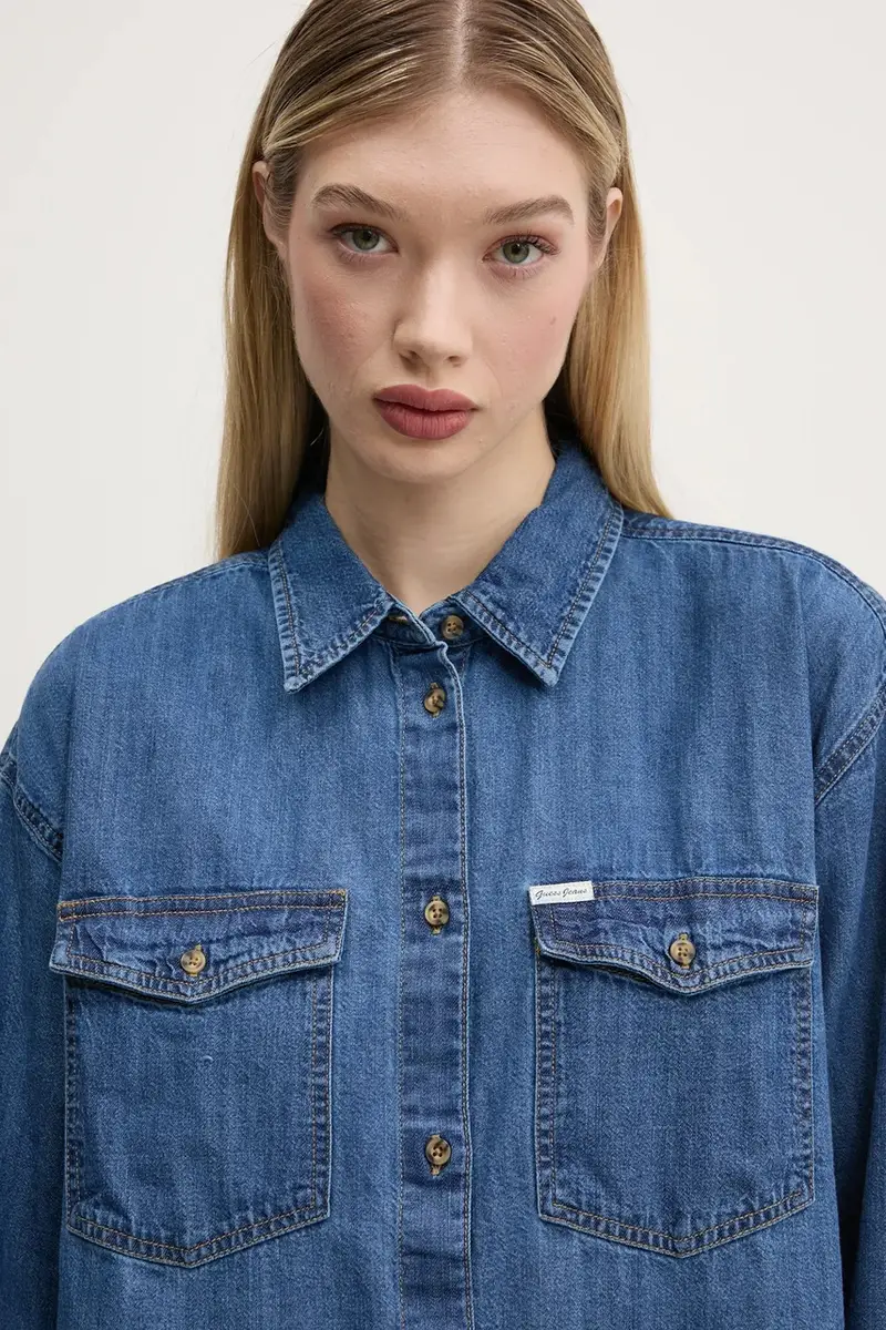 Guess Jeans Jeans Donna Blu 3484214 miniatura 4