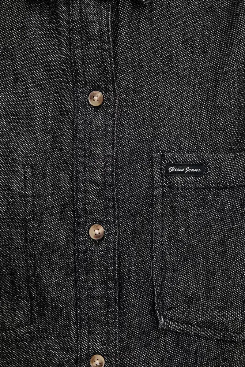 camicia in cotone donna colore nero W5BH0D D6161 miniatura 5