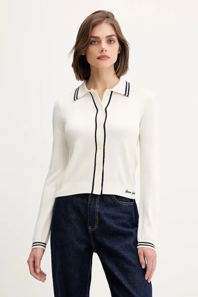 Guess Jeans Cardigan Donna Beige 2982291