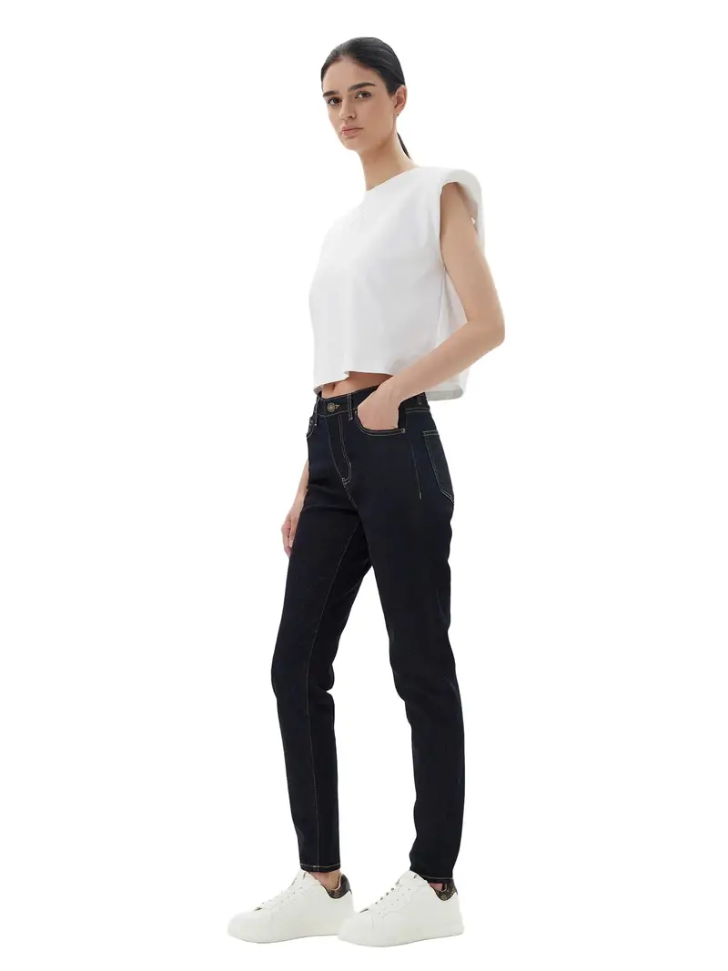Donna Blu Skinny G05 con Logo miniatura 2