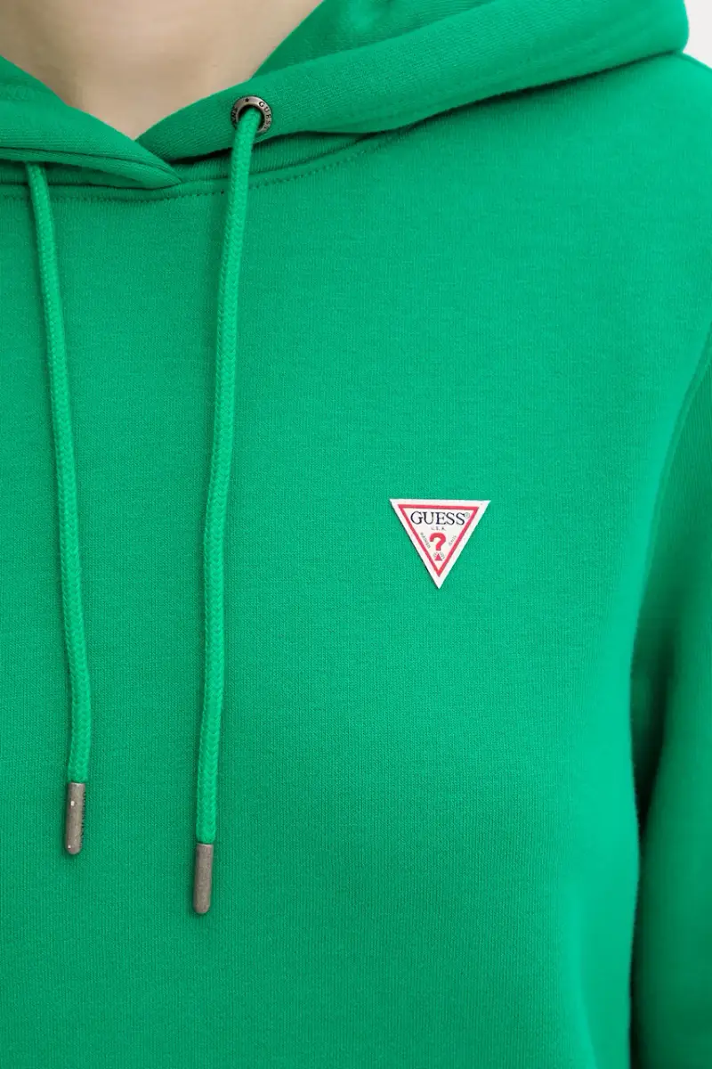 felpa donna colore arancione con cappuccio W4YQ04 KC811 Verde miniatura 5