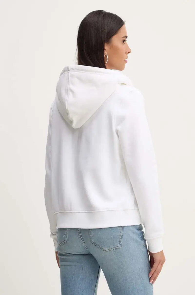 felpa donna colore bianco con cappuccio W4YQ03 KC811 miniatura 3