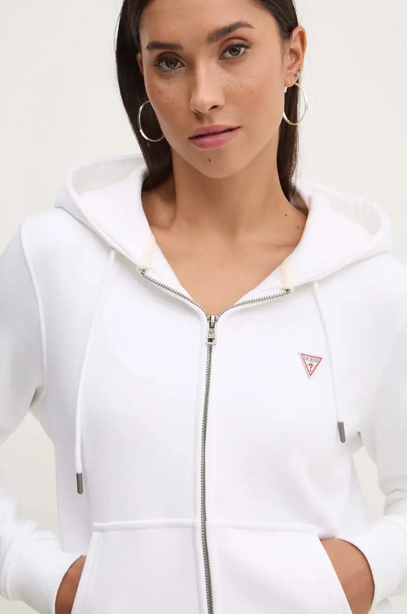 felpa donna colore bianco con cappuccio W4YQ03 KC811 miniatura 4