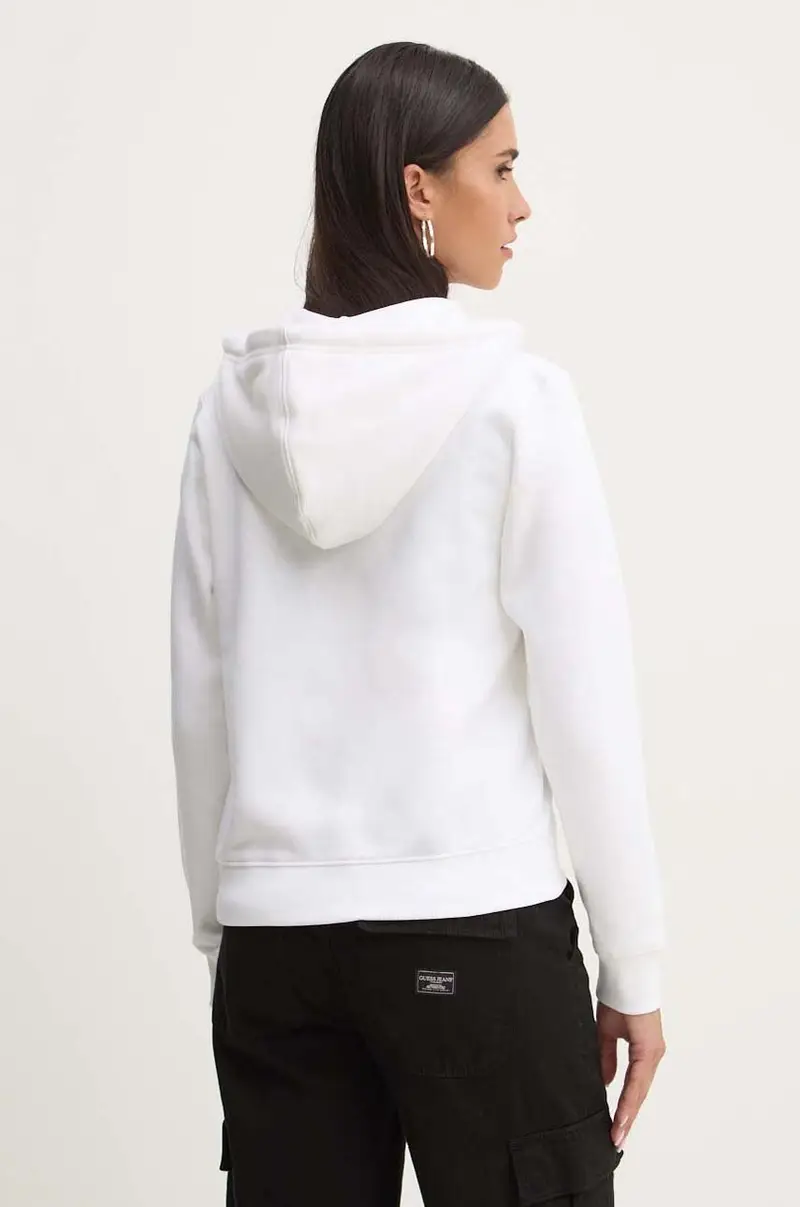 felpa donna colore bianco con cappuccio W4YQ13 KC811 miniatura 3