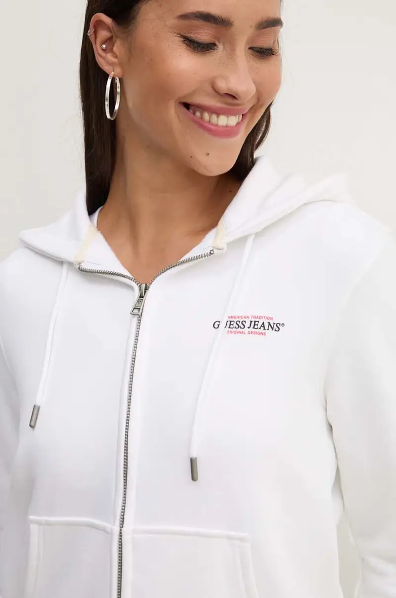 felpa donna colore bianco con cappuccio W4YQ13 KC811 miniatura 4