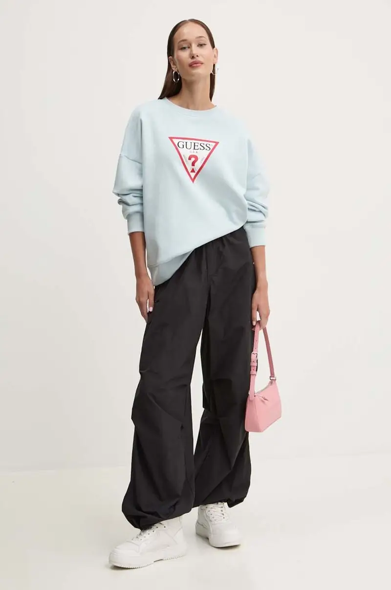 felpa donna colore blu W4YQ00 KC811 miniatura 2