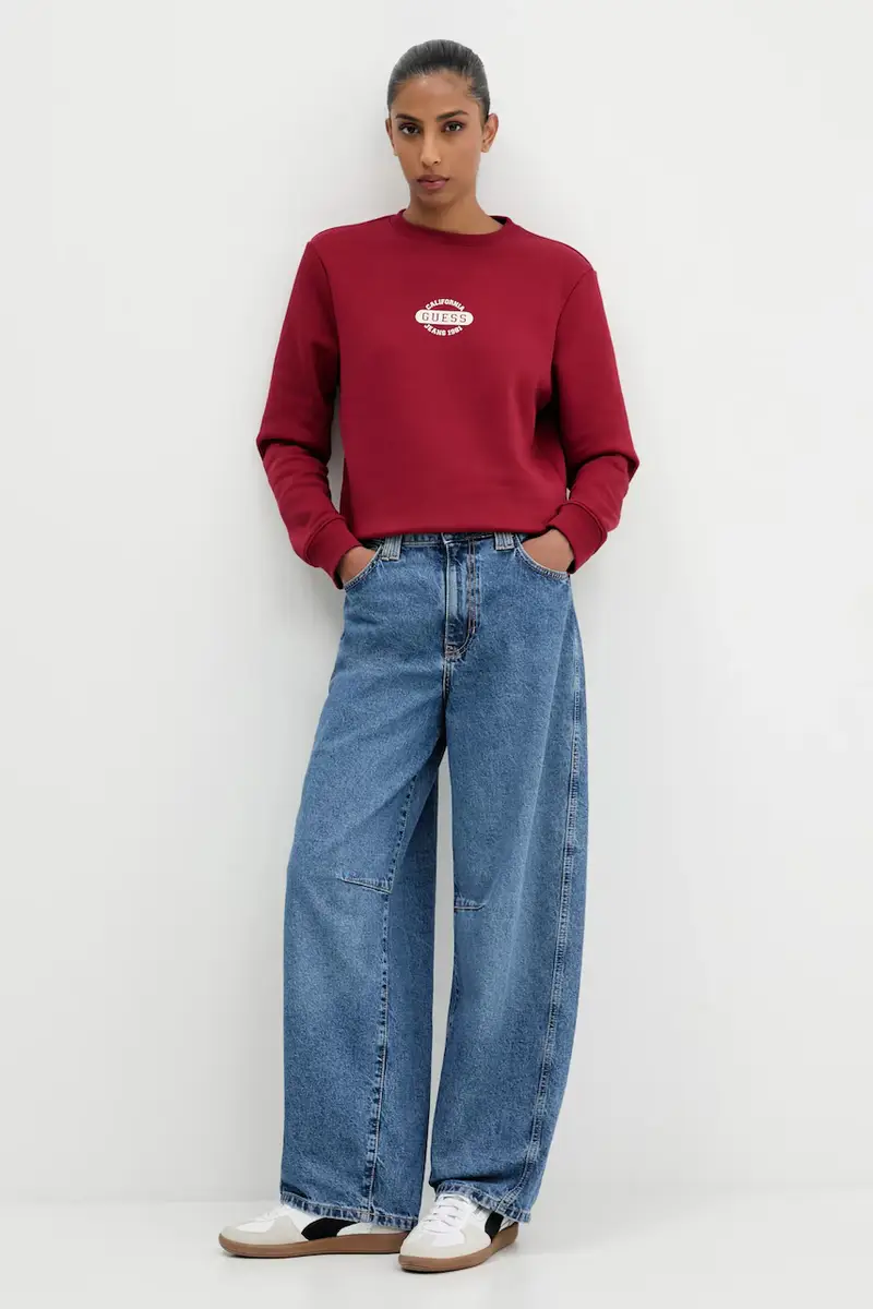 felpa donna colore granata W5BQ07 KC811 miniatura 2