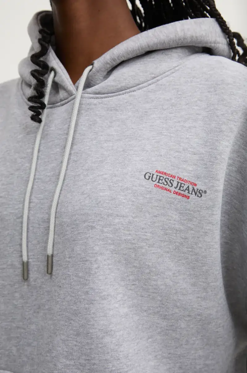 felpa donna colore grigio con cappuccio W4BQ21 KC811 miniatura 5