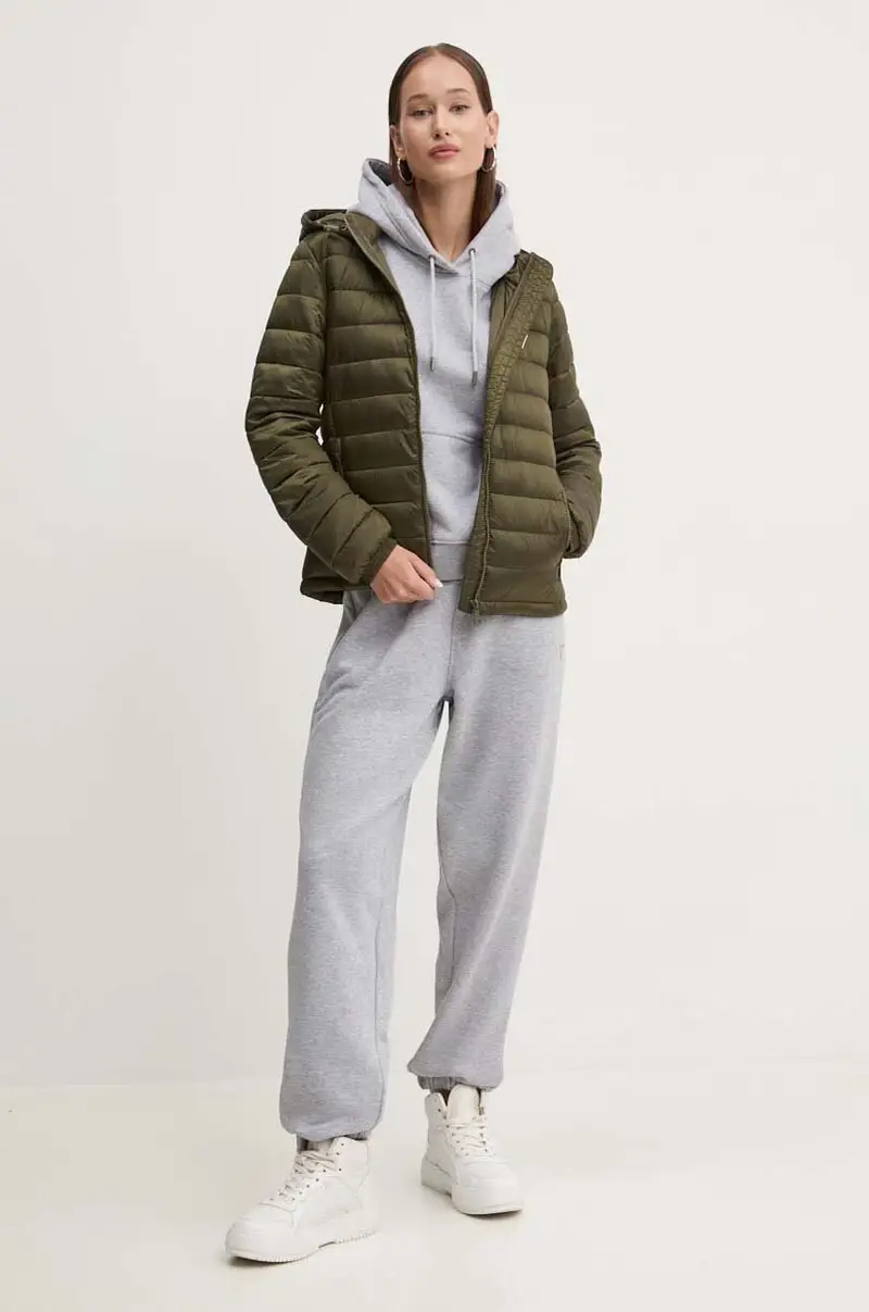 felpa donna colore grigio con cappuccio W4YQ04 KC811 miniatura 2