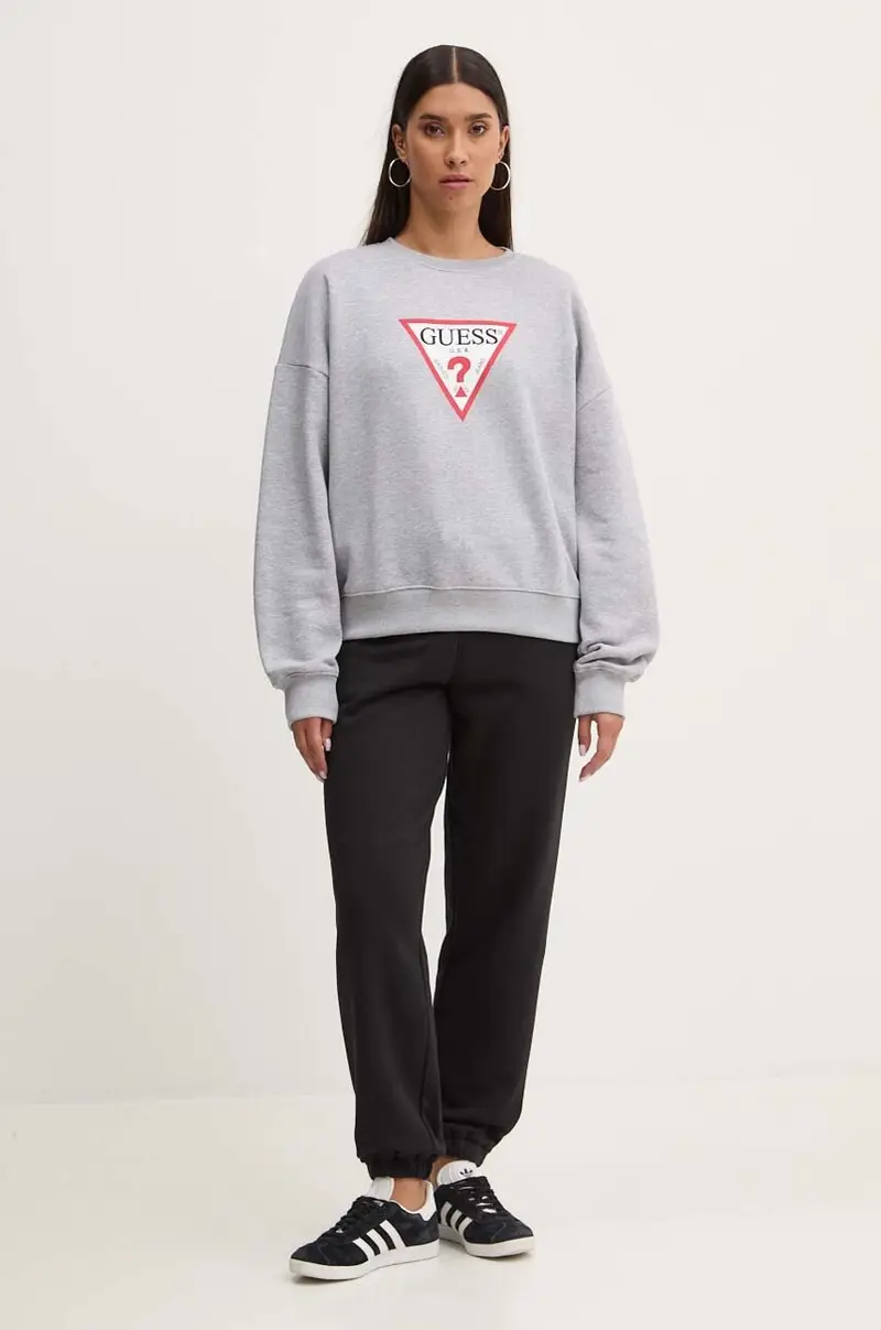 felpa donna colore grigio W4YQ00 KC811 miniatura 2