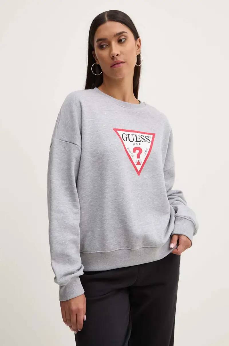 felpa donna colore grigio W4YQ00 KC811