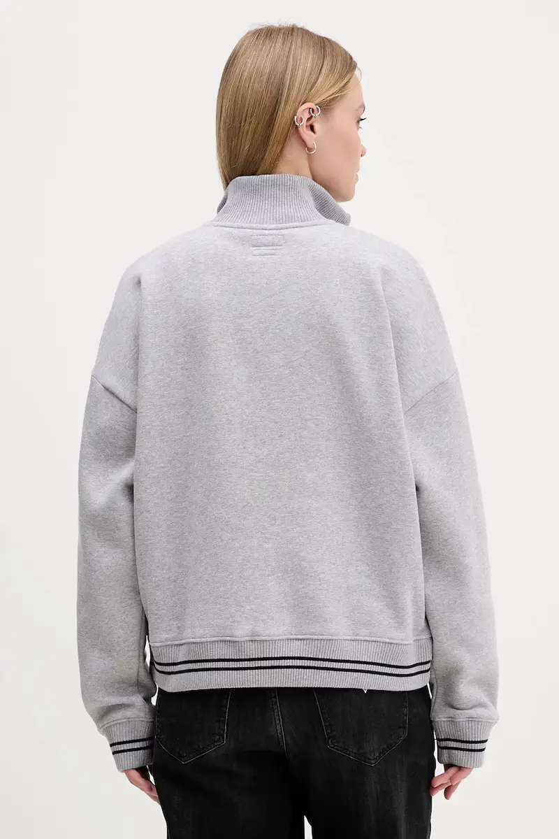 felpa donna colore grigio W5BQ06 KC811 miniatura 3
