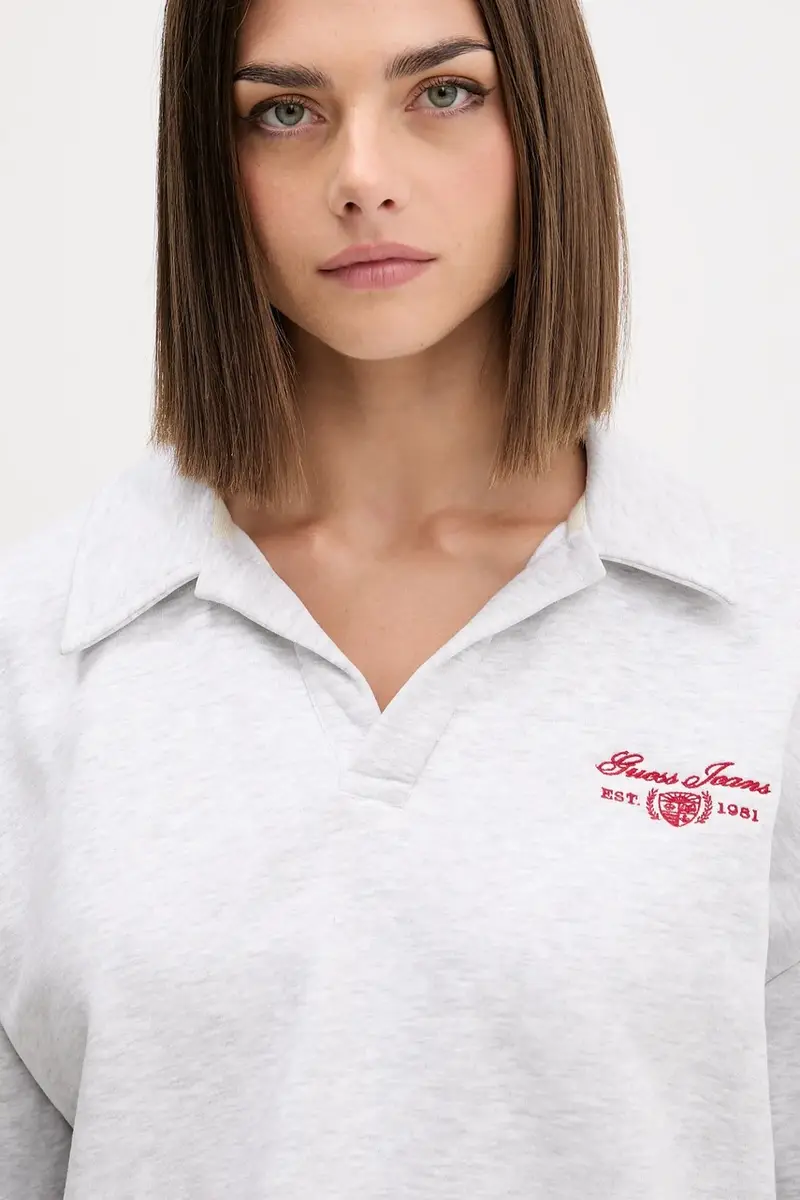 felpa donna colore grigio W5BQ09 KC811 miniatura 4