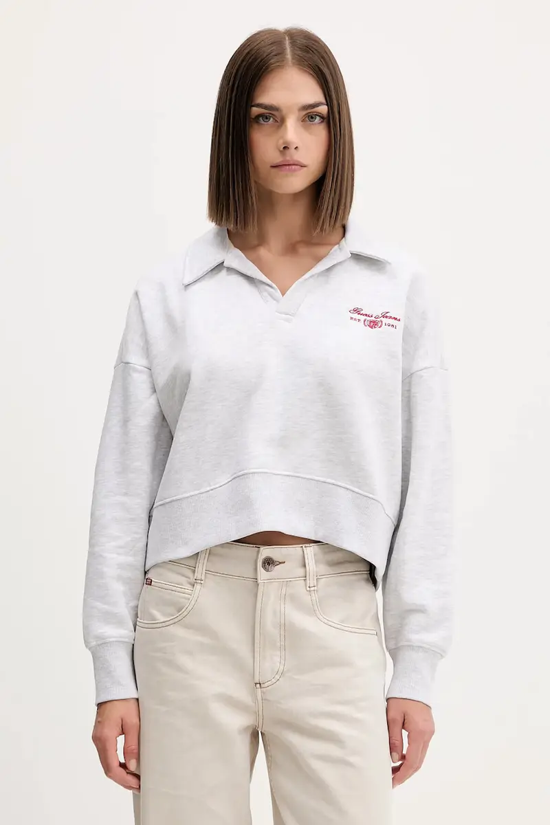 felpa donna colore grigio W5BQ09 KC811