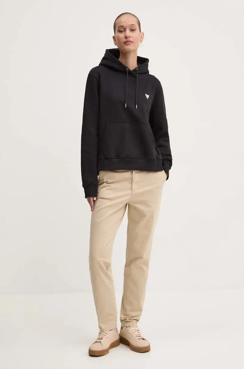 felpa donna colore nero con cappuccio W4YQ04 KC811 miniatura 2