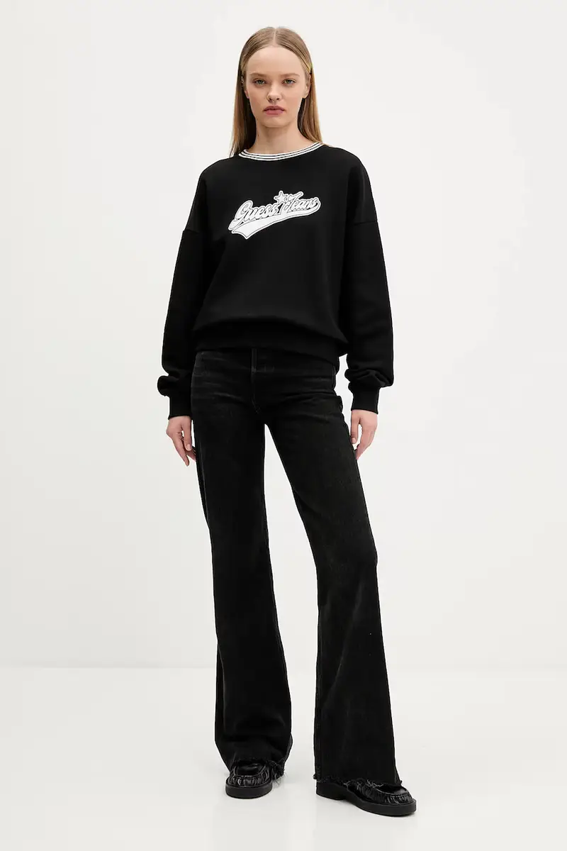 felpa donna colore nero W5BQ23 KC811 miniatura 2