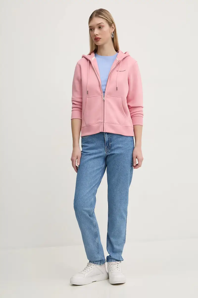 felpa donna colore rosa con cappuccio W4YQ13 KC811 miniatura 2