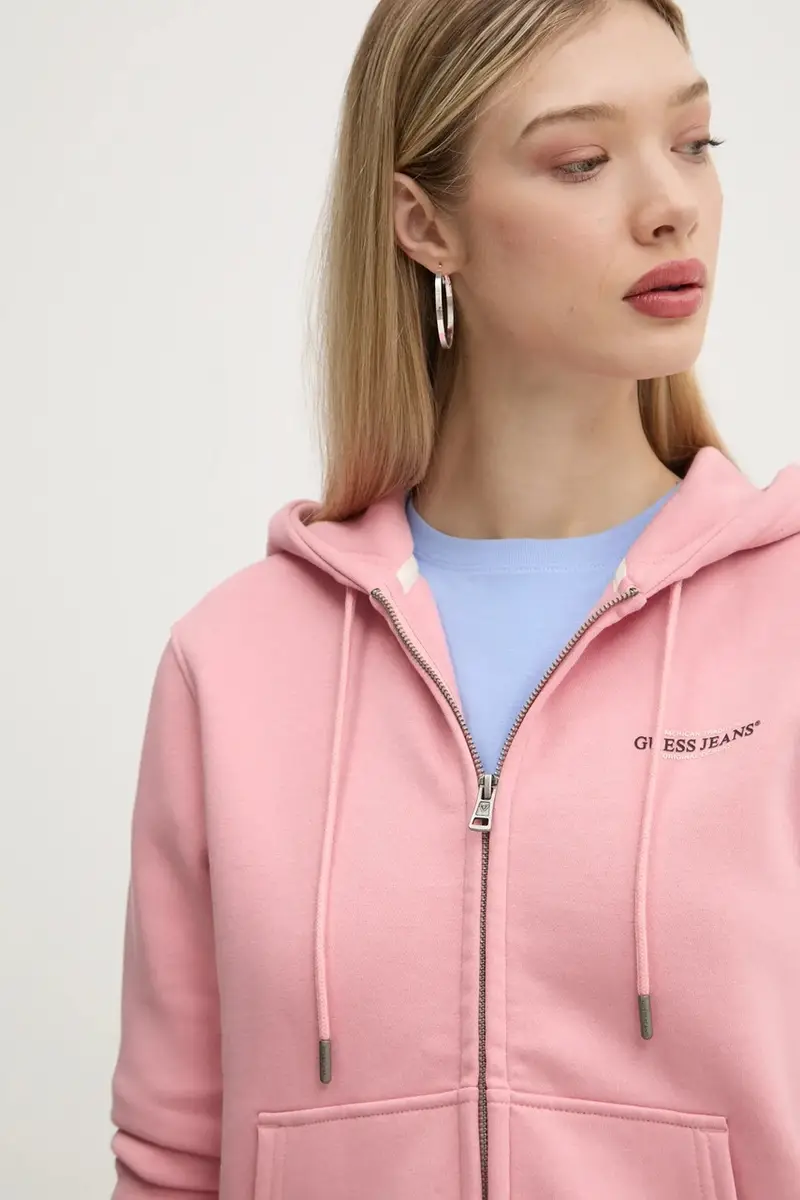 felpa donna colore rosa con cappuccio W4YQ13 KC811 miniatura 4