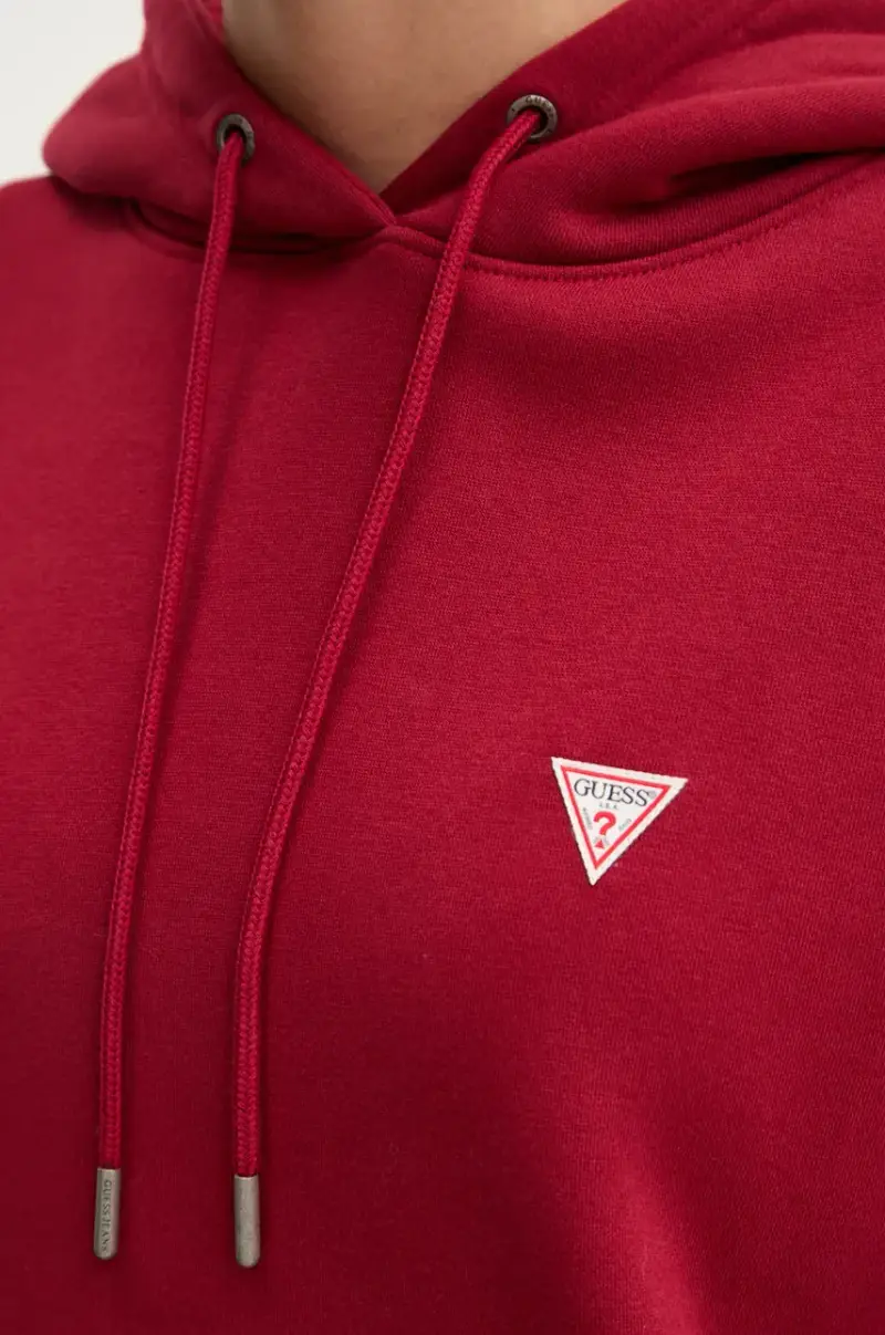 felpa donna colore rosso con cappuccio W4YQ04 KC811 Granata miniatura 5