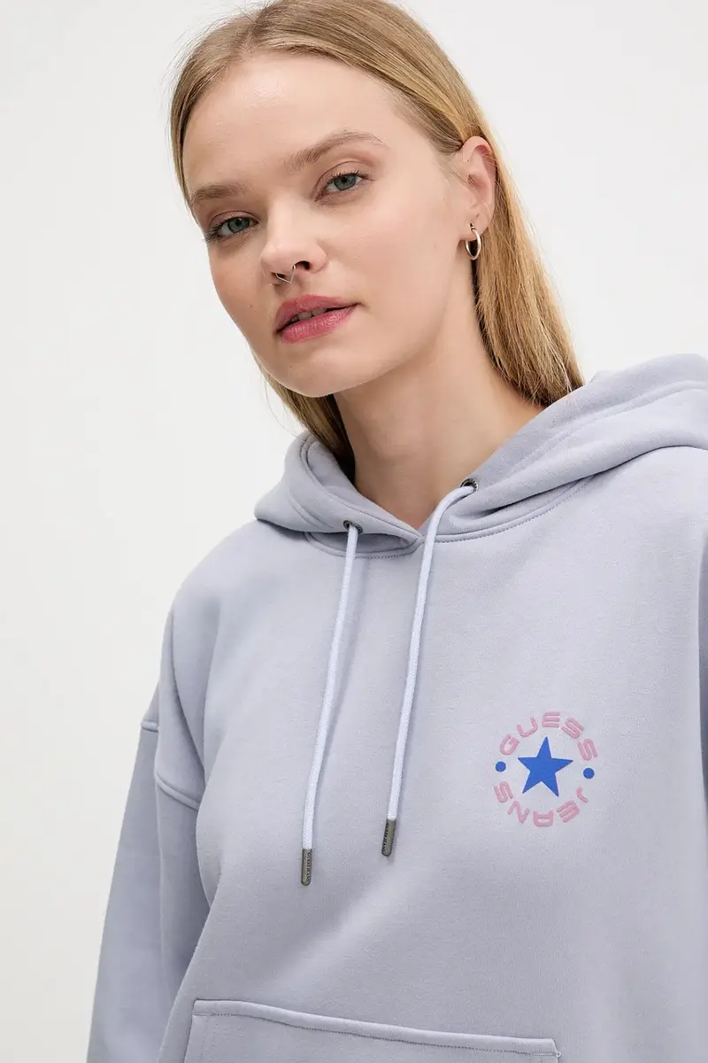 felpa donna colore violetto con cappuccio W5BQ24 KC811 miniatura 4