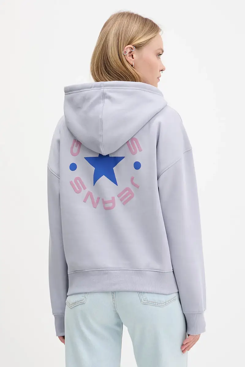 felpa donna colore violetto con cappuccio W5BQ24 KC811