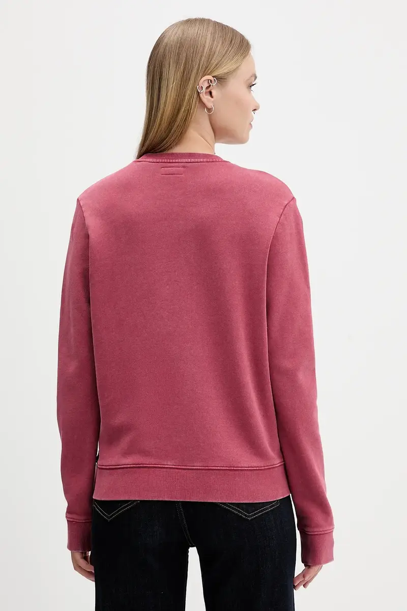 felpa in cotone donna colore rosa W5BQ17 KCPR1 miniatura 3