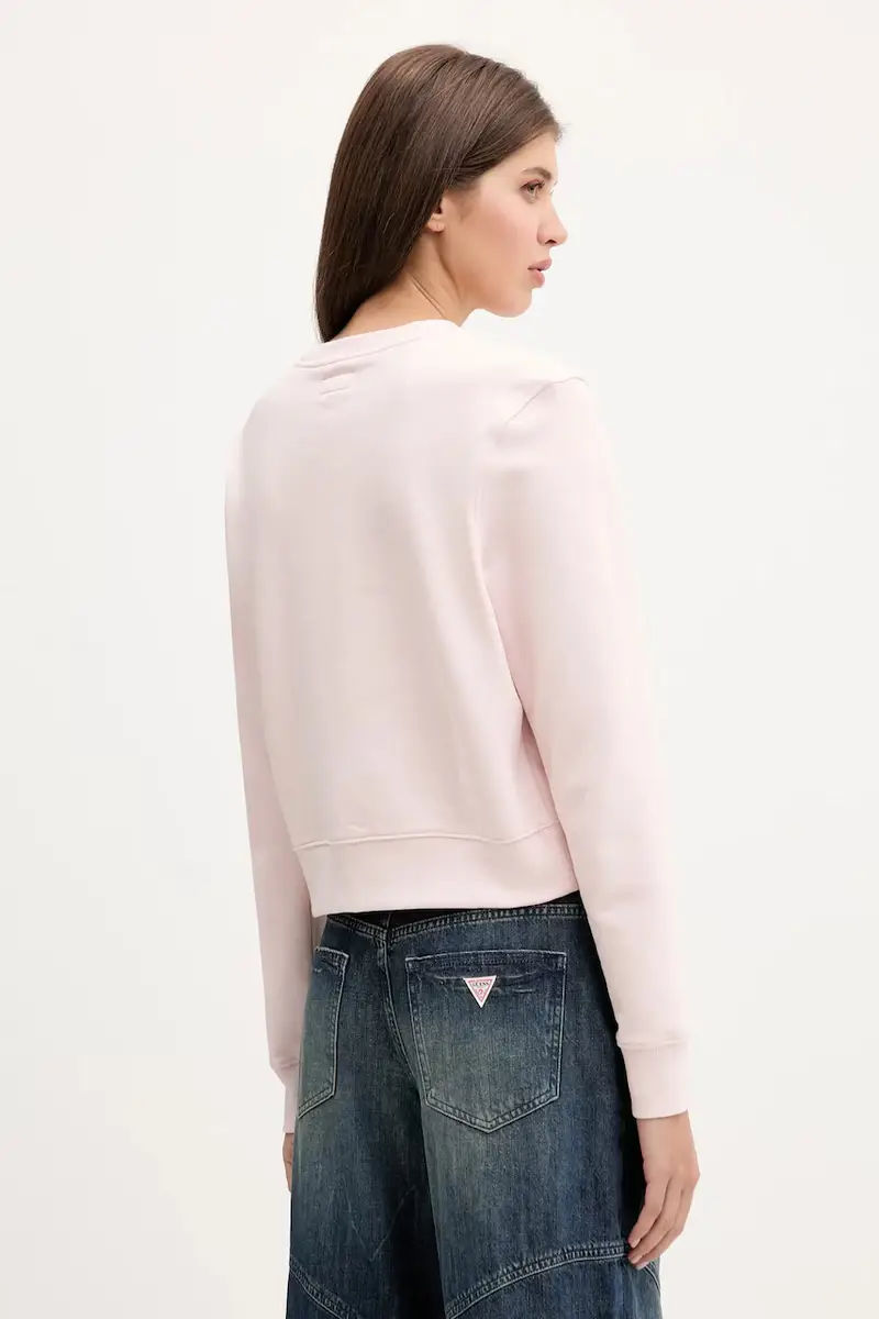 felpa in cotone donna colore rosa W5YQ15 K68I4 miniatura 3