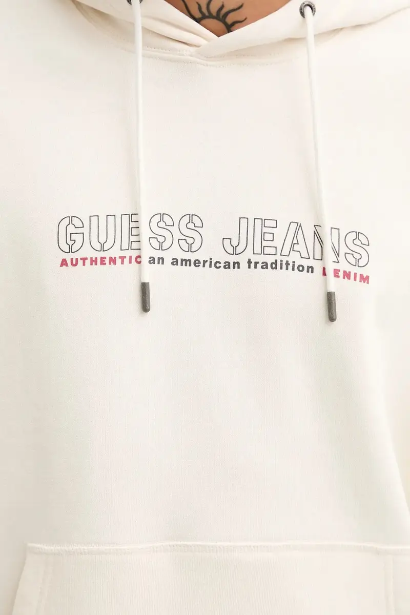 felpa in cotone uomo colore beige con cappuccio M5BQ30 KCPR1 miniatura 5