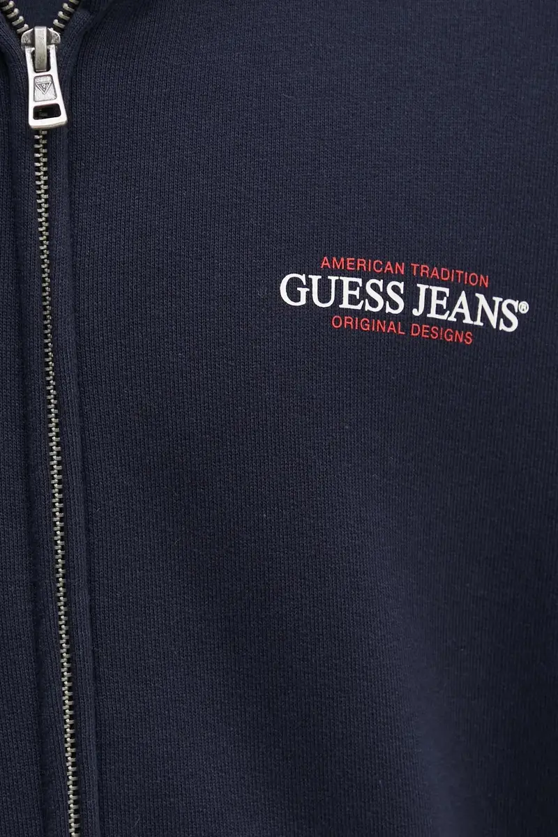 felpa in cotone uomo colore blu navy con cappuccio M5RQ45 KCPR1 miniatura 5