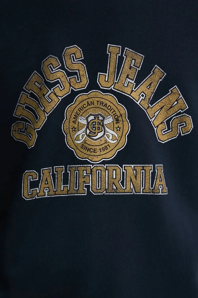 felpa in cotone uomo colore blu navy M5RQ40 KCPR1 miniatura 5