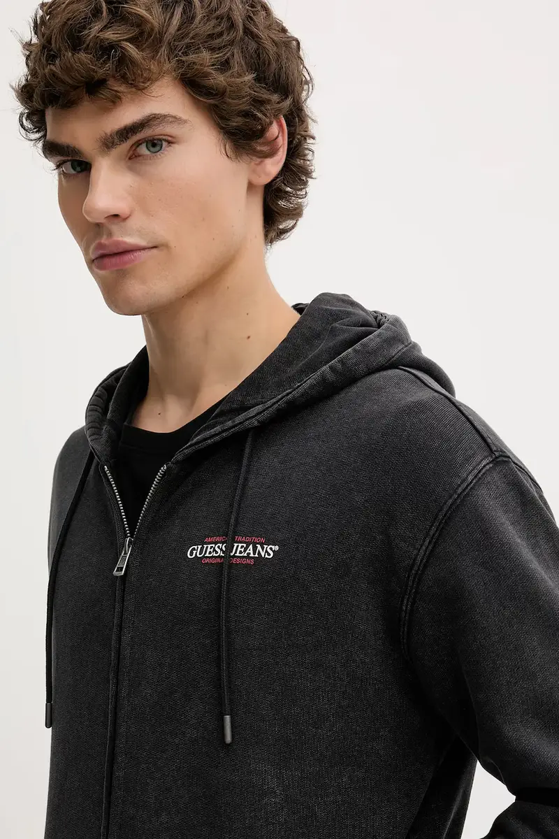 felpa in cotone uomo colore grigio M5BQ32 KCPR1 miniatura 4