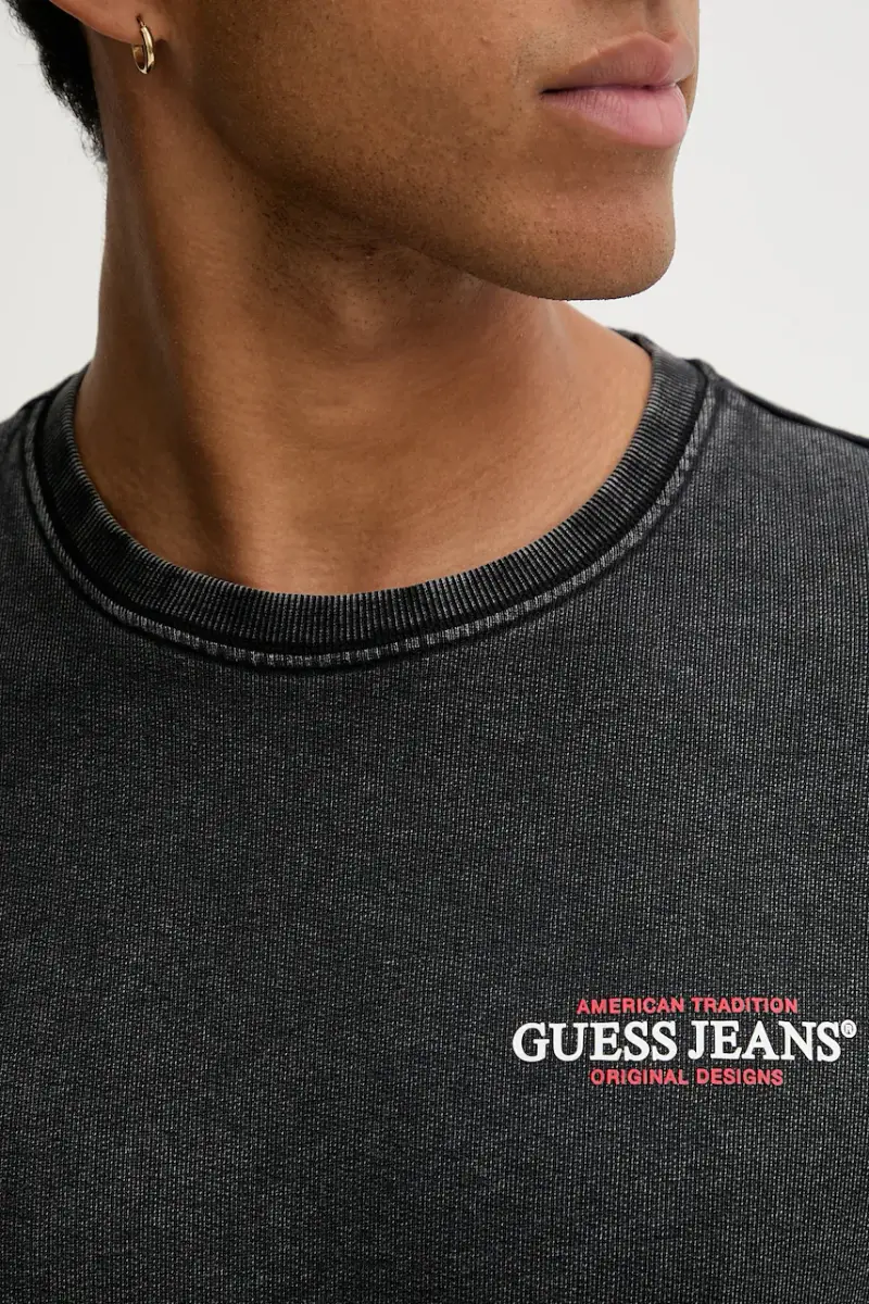 felpa in cotone uomo colore grigio M5BQ34 KCPR1 miniatura 5