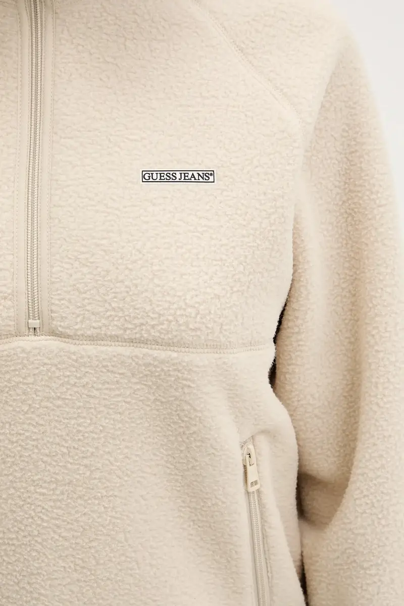 felpa in pile donna colore beige W5BQ18 K1042 miniatura 5