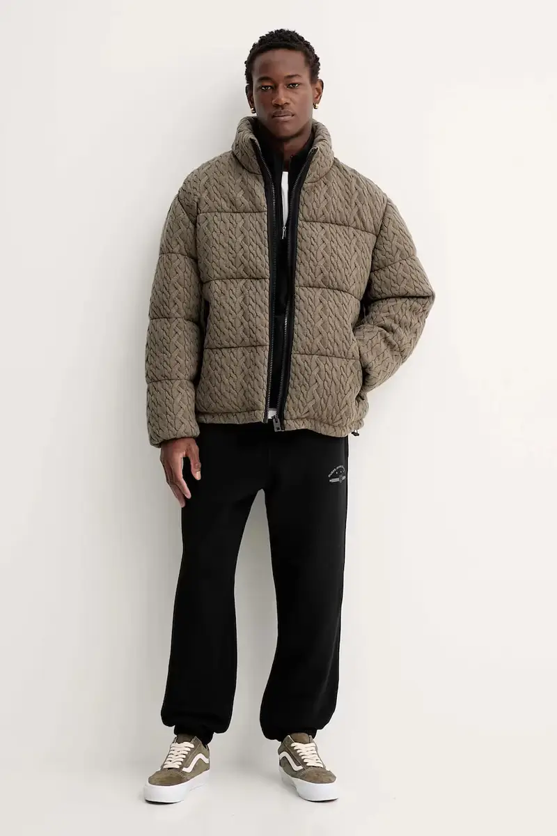 felpa in pile uomo colore nero M5BQ03 K0502 miniatura 2