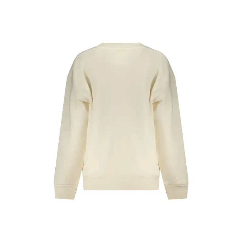 Felpa Maniche Lunghe Donna Bianca Stampa Logo Bianco miniatura 2