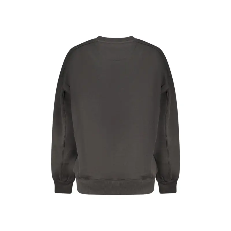 Felpa Maniche Lunghe Donna Nera Stampa Logo Nero miniatura 2