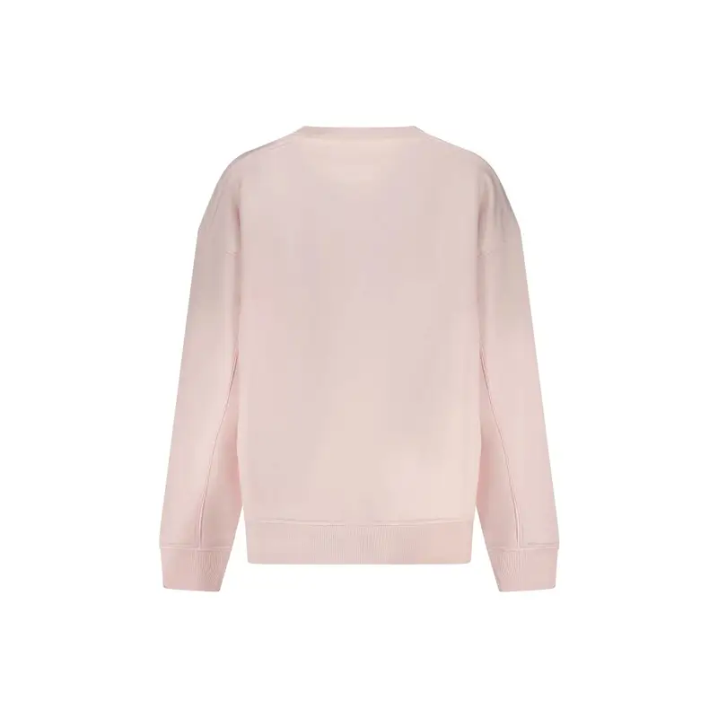 Felpa Maniche Lunghe Donna Rosa Stampa Logo miniatura 2