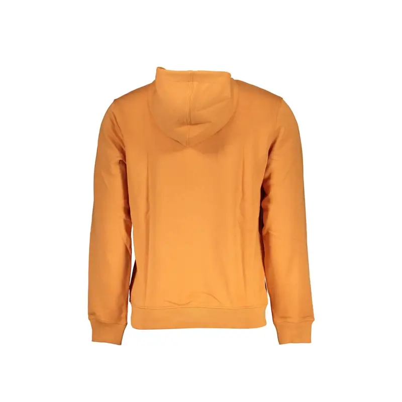 Felpa Maniche Lunghe Uomo Arancioni Applicazione Logo Arancione miniatura 2