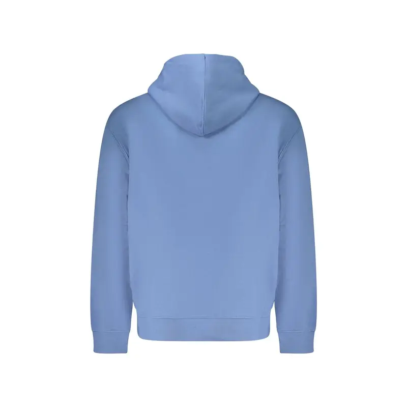 Felpa Maniche Lunghe Uomo Azzurra Ricamo Azzurro miniatura 2